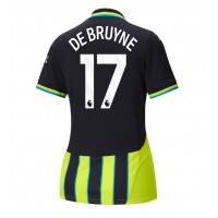 Camiseta Manchester City Kevin De Bruyne #17 Visitante Equipación para mujer 2024-25 manga corta